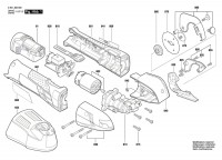 Bosch 3 601 JB2 900 Gus 10,8 V-Li Cordless Fabric Saw 10.8 V / Eu Spare Parts